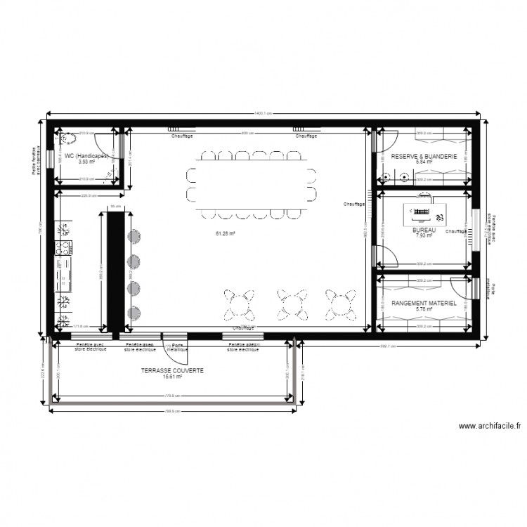 Club House Projet v2. Plan de 0 pièce et 0 m2