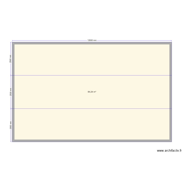 Саня Электрик. Plan de 1 pièce et 84 m2