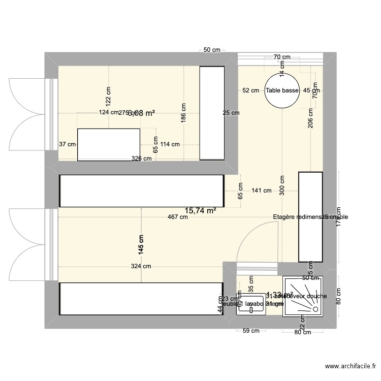 jjk. Plan de 0 pièce et 0 m2