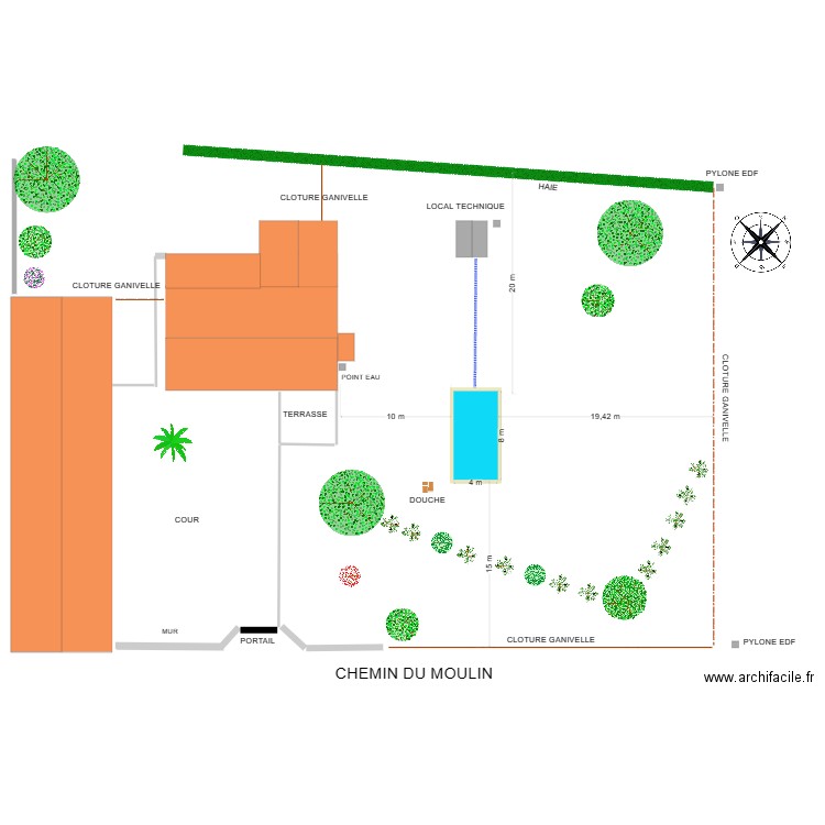 plan de masse DP2. Plan de 0 pièce et 0 m2