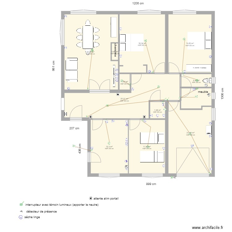 Rodriguez électricité à valider. Plan de 0 pièce et 0 m2