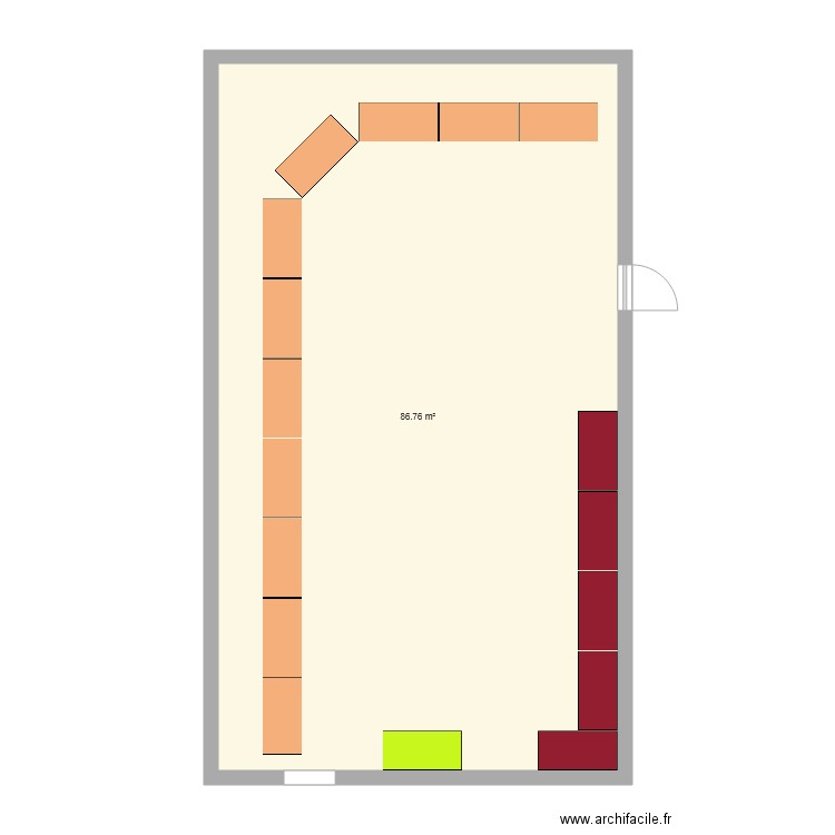 salle. Plan de 0 pièce et 0 m2