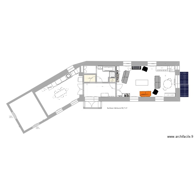 rdc structure bois mars . Plan de 0 pièce et 0 m2