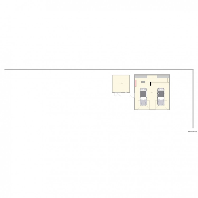 GARRAGE. Plan de 0 pièce et 0 m2