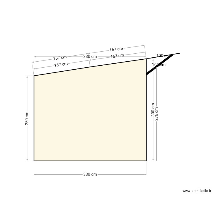 coupe coté sud. Plan de 0 pièce et 0 m2