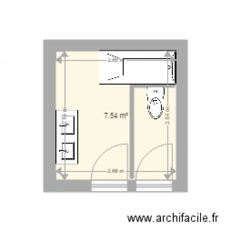 MELLE TABOUR . Plan de 0 pièce et 0 m2