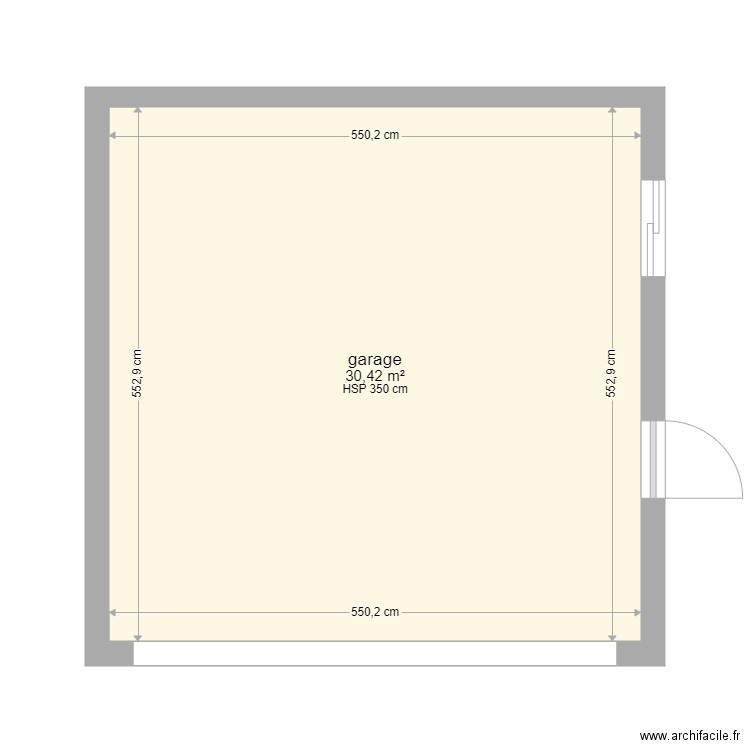 GARAGE. Plan de 0 pièce et 0 m2