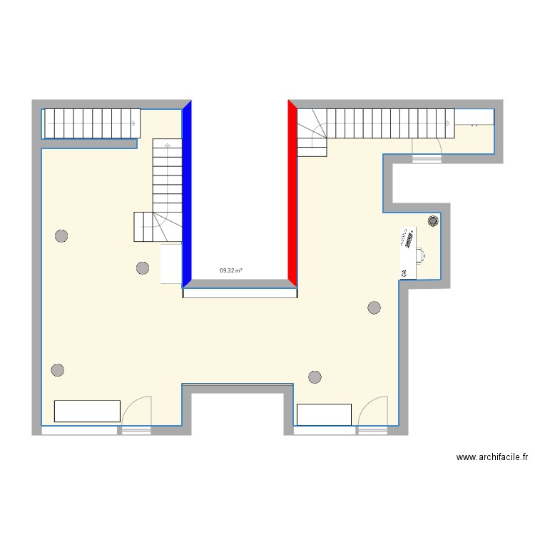 courtes pattes. Plan de 0 pièce et 0 m2