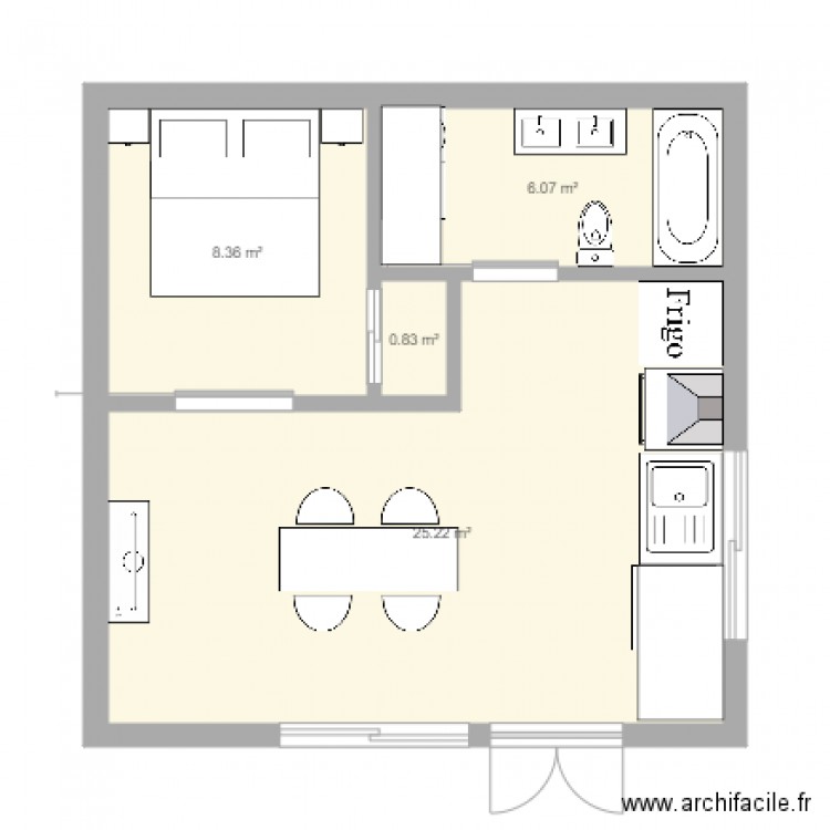 mini maison 2 . Plan de 0 pièce et 0 m2