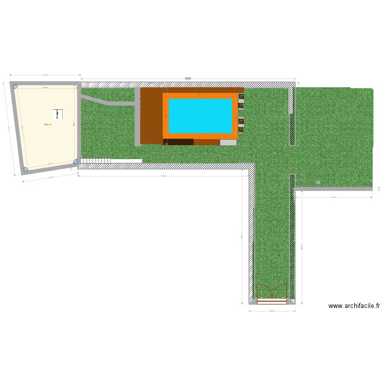 piscine ste jalle. Plan de 0 pièce et 0 m2