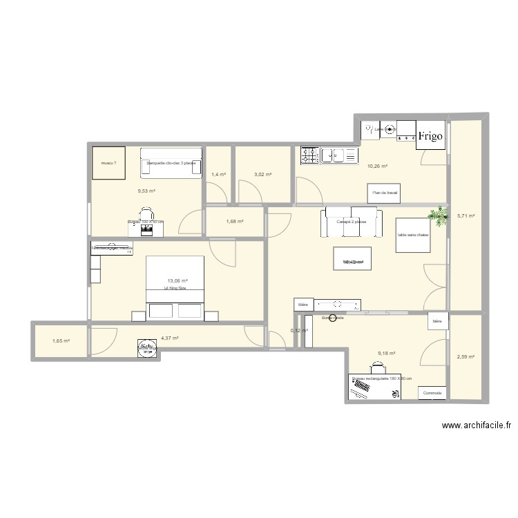 Appartement so. Plan de 0 pièce et 0 m2