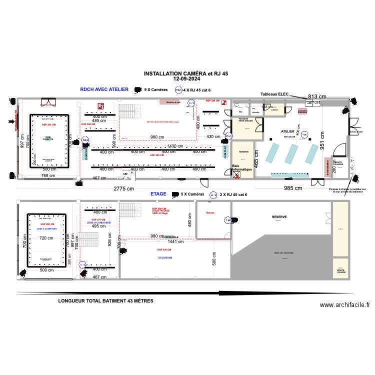 PIAGGO Avec atelier 12 09 24. Plan de 12 pièces et 847 m2