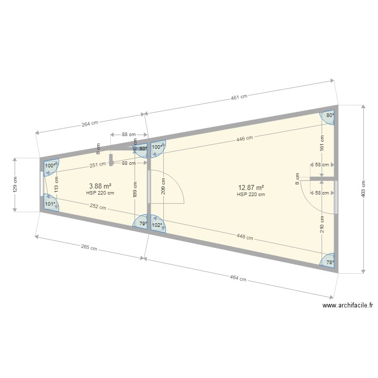 sables. Plan de 0 pièce et 0 m2