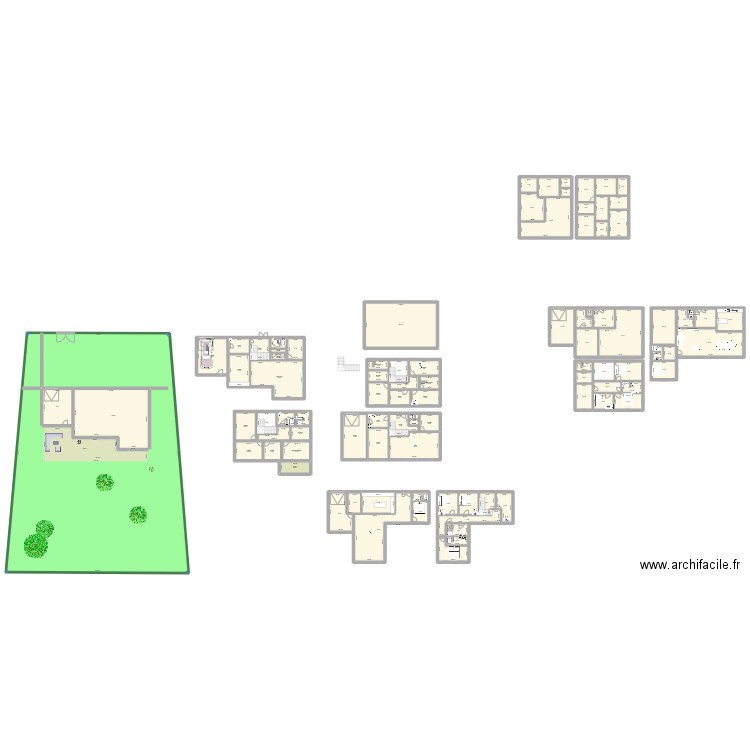 Real2. Plan de 94 pièces et 2522 m2