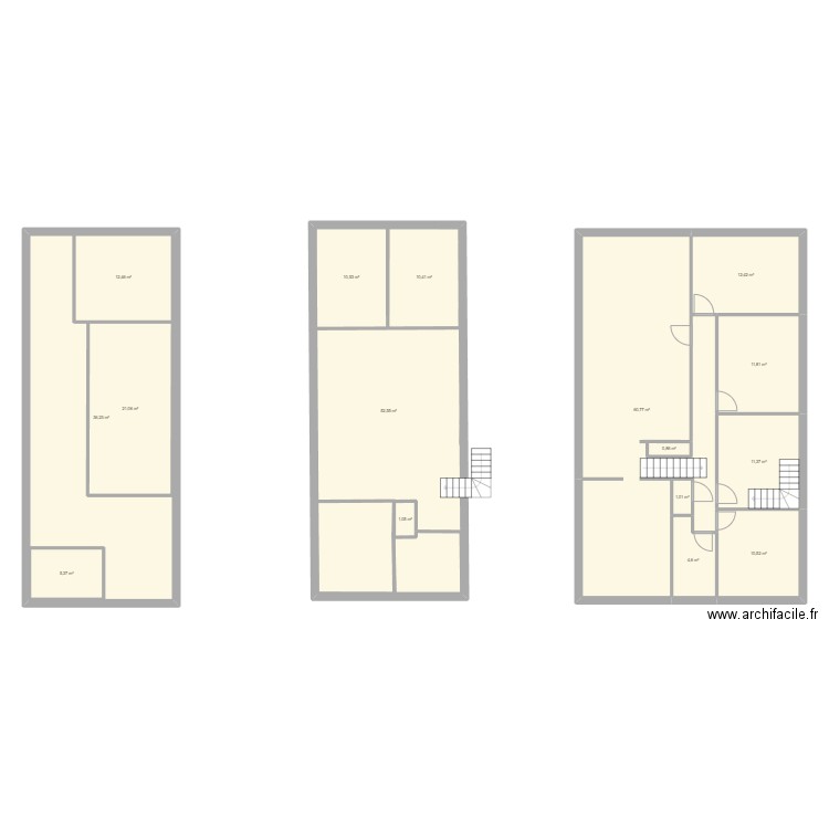 maison. Plan de 16 pièces et 328 m2