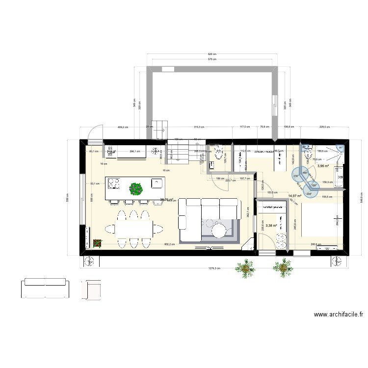 MARINA PARTIE 8. Plan de 4 pièces et 60 m2