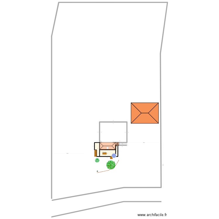 terrasse vu dessus avec toits (antho) v2. Plan de 3 pièces et 37 m2