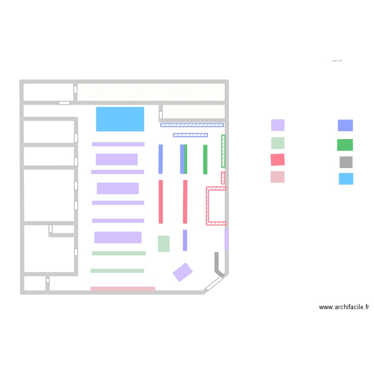 happy zoo. Plan de 10 pièces et 86 m2