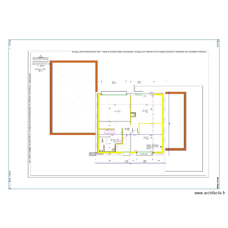 implantation reseau VMC 1er étage. Plan de 0 pièce et 0 m2