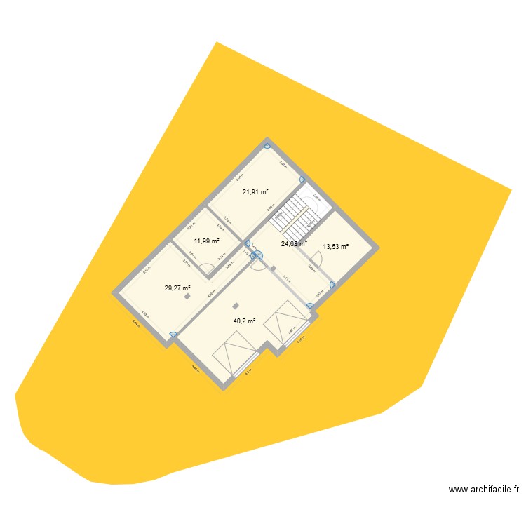 maison gap. Plan de 6 pièces et 142 m2