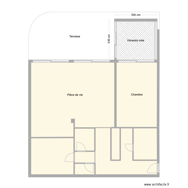 Cannes Extension. Plan de 6 pièces et 104 m2