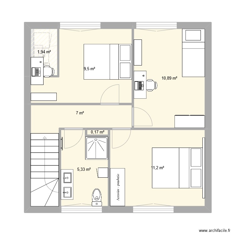 Maison Beauvais v2 sdb 1er ok. Plan de 12 pièces et 137 m2