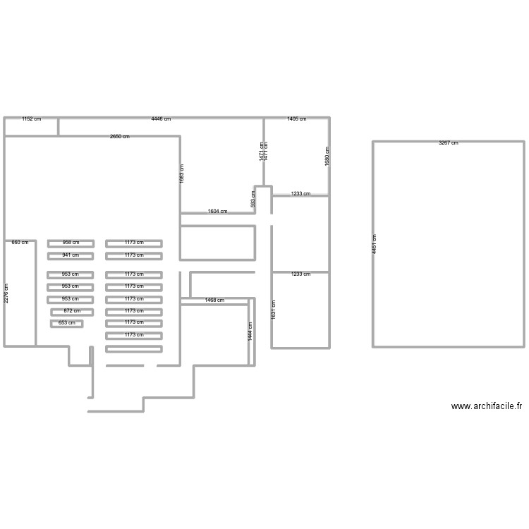 TF 48 AV. Plan de 25 pièces et 2751 m2