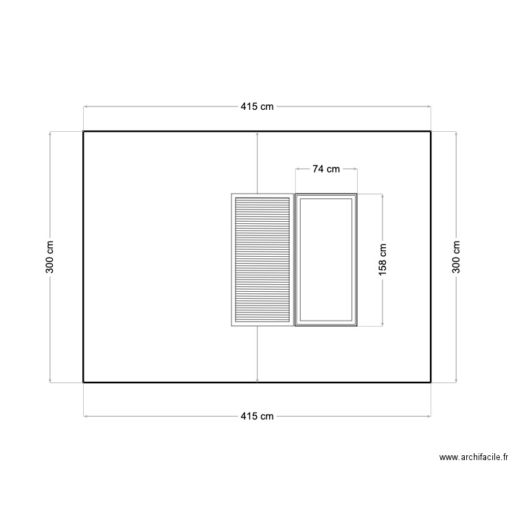 chambre par devant.. Plan de 0 pièce et 0 m2