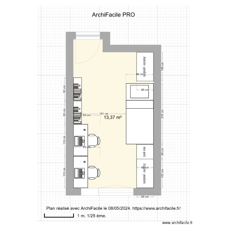 Clarisse Chambre 1. Plan de 0 pièce et 0 m2