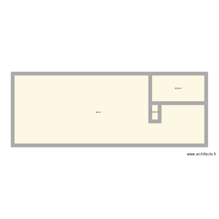 legmod47. Plan de 3 pièces et 78 m2