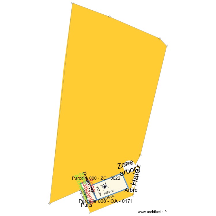 Clux Villeneuve. Plan de 1 pièce et 172 m2