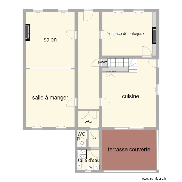 HOCQUET. Plan de 13 pièces et 157 m2