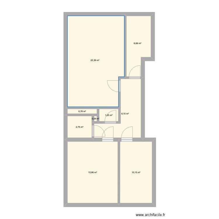 ch alsemberg 1031. Plan de 9 pièces et 71 m2