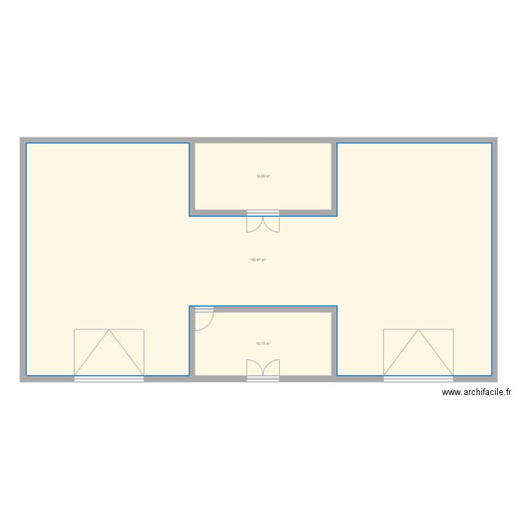 ghvyggyygu. Plan de 3 pièces et 194 m2