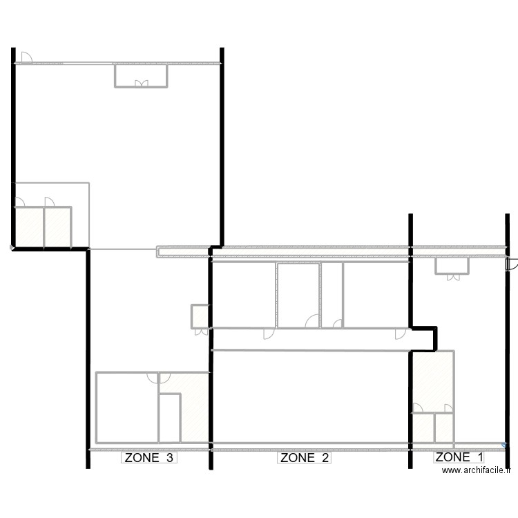 LABO 1. Plan de 19 pièces et 439 m2