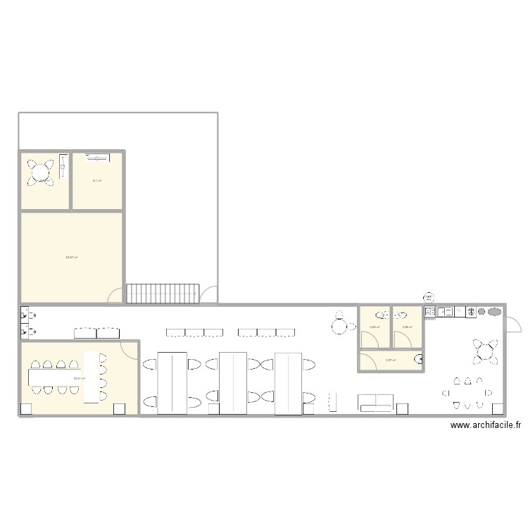 THELUS 2. Plan de 7 pièces et 77 m2