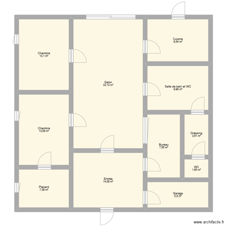 creche Farges. Plan de 11 pièces et 119 m2