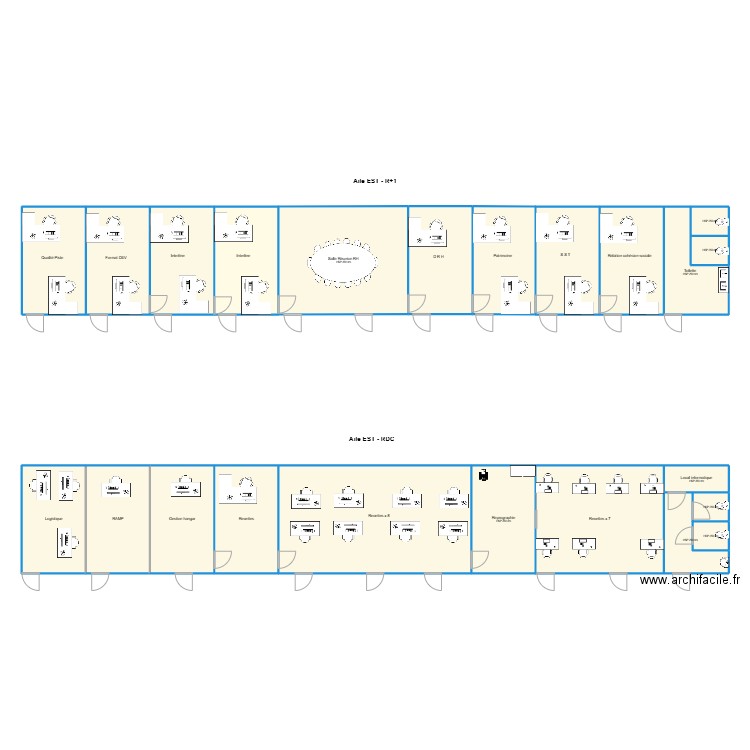 Recettes - RH 22Jan25. Plan de 23 pièces et 331 m2