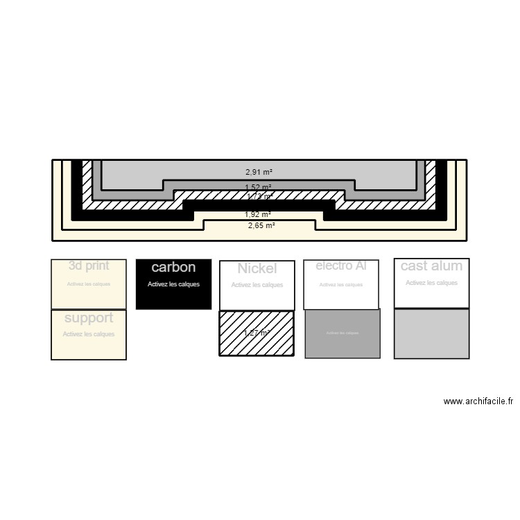 mould 2. Plan de 7 pièces et 14 m2