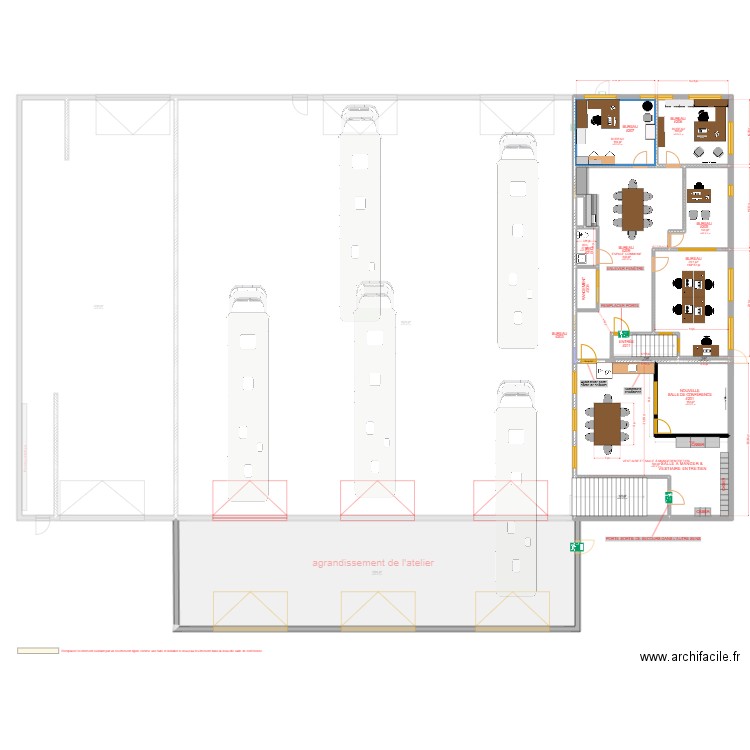 Garage Châteauguay. Plan de 25 pièces et 1298 m2