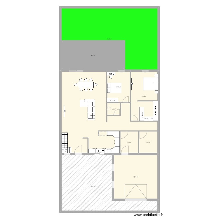 lonny 4. Plan de 10 pièces et 385 m2