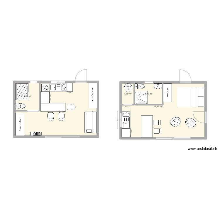 Plan projet la plaine elo. Plan de 5 pièces et 41 m2