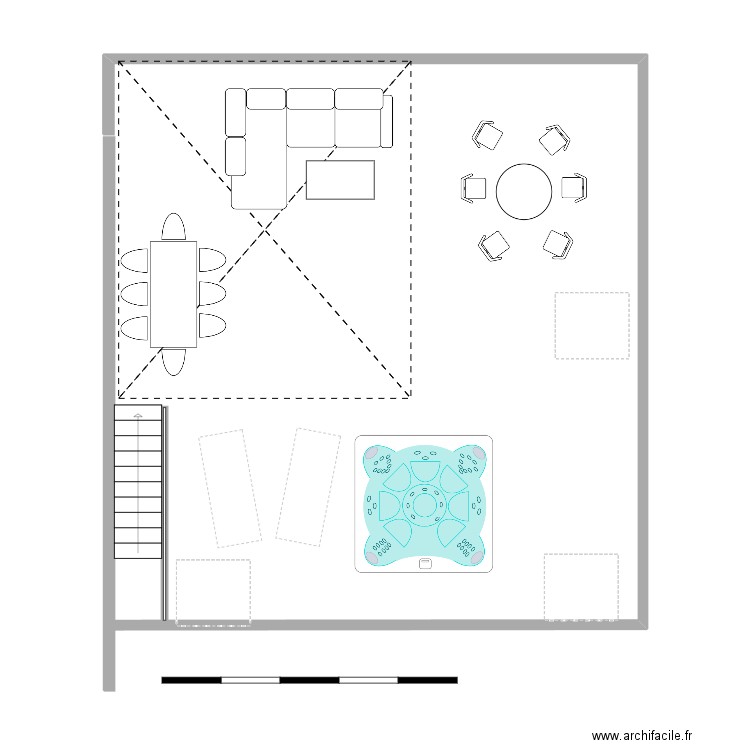 T3_ToitTerrasse. Plan de 0 pièce et 0 m2