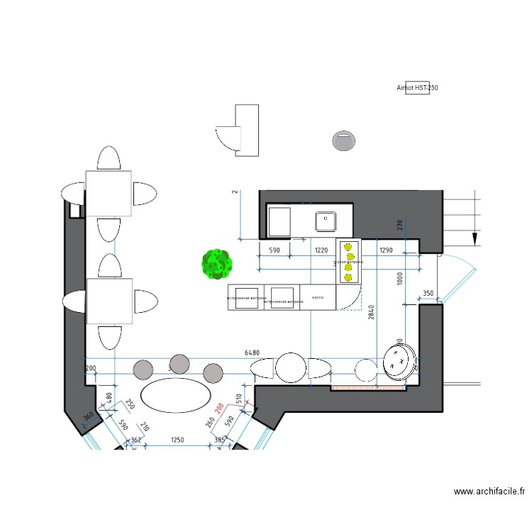 Vitrines. Plan de 0 pièce et 0 m2