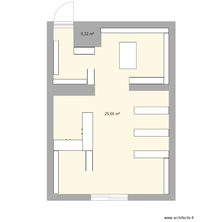 Plan mag . Plan de 2 pièces et 30 m2