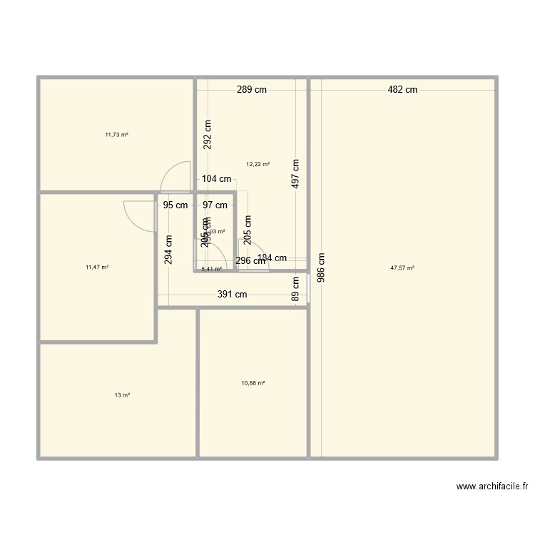 maison v1.1. Plan de 8 pièces et 114 m2