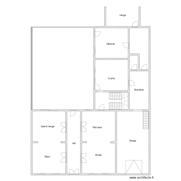 Dufrasne bis. Plan de 24 pièces et 681 m2