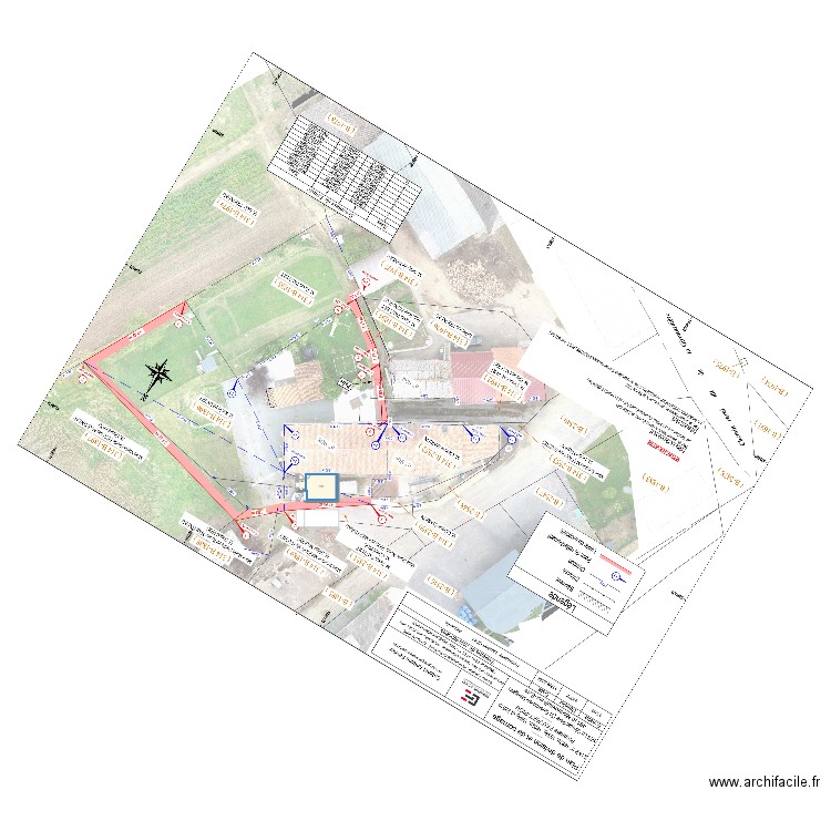 chambre. Plan de 2 pièces et 22 m2