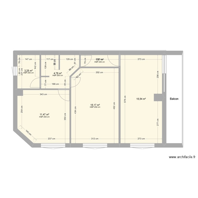 Chambres Corrigées 2025 01 08. Plan de 10 pièces et 109 m2