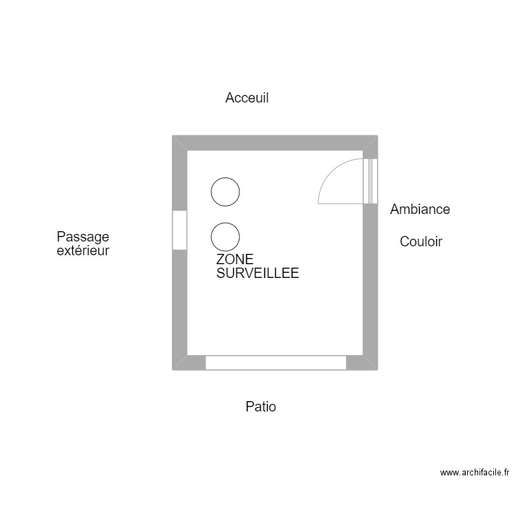 pano brosse a dents. Plan de 1 pièce et 11 m2